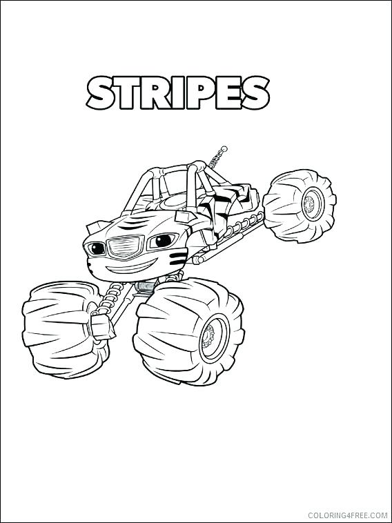568x758 Blaze The Monster Truck Coloring Pages As Well As Blaze