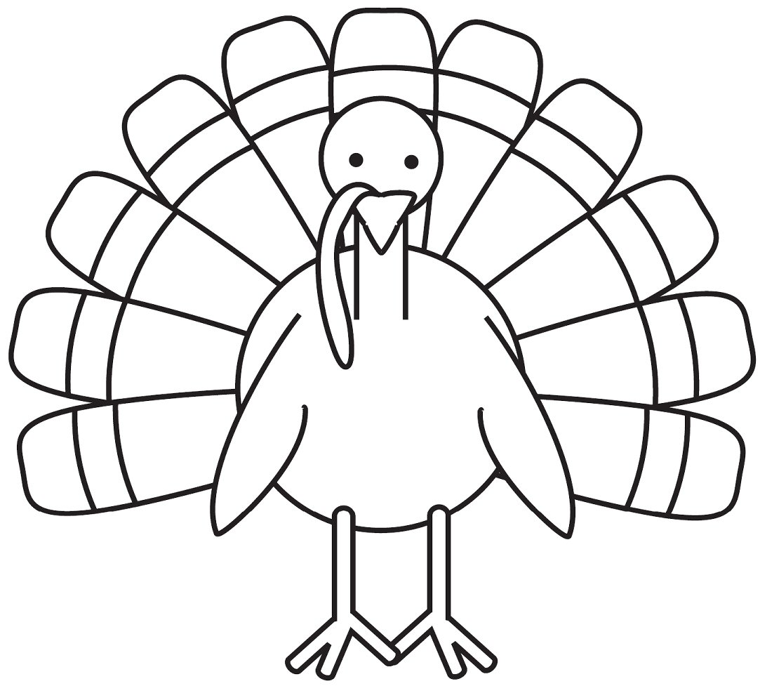 Turkey Images To Color 1083x977 Turkey Images To Color