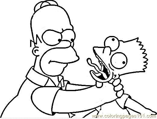 Homer Simpson Coloring Pages Simpsons10 Coloring Page Free Maggie 521x397 Homer Simpson Coloring Pages Simpsons10 Coloring Page Free Maggie