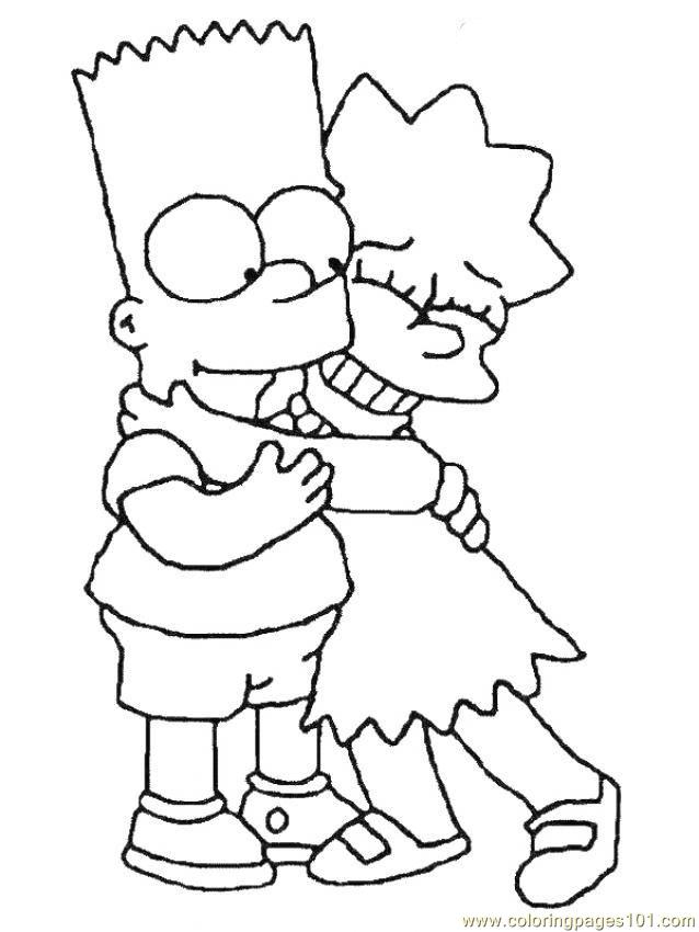 Simpsons Coloring Page 638x850 Simpsons Coloring Page