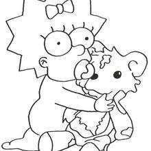The Simpsons Coloring Pages 220x220 The Simpsons Coloring Pages
