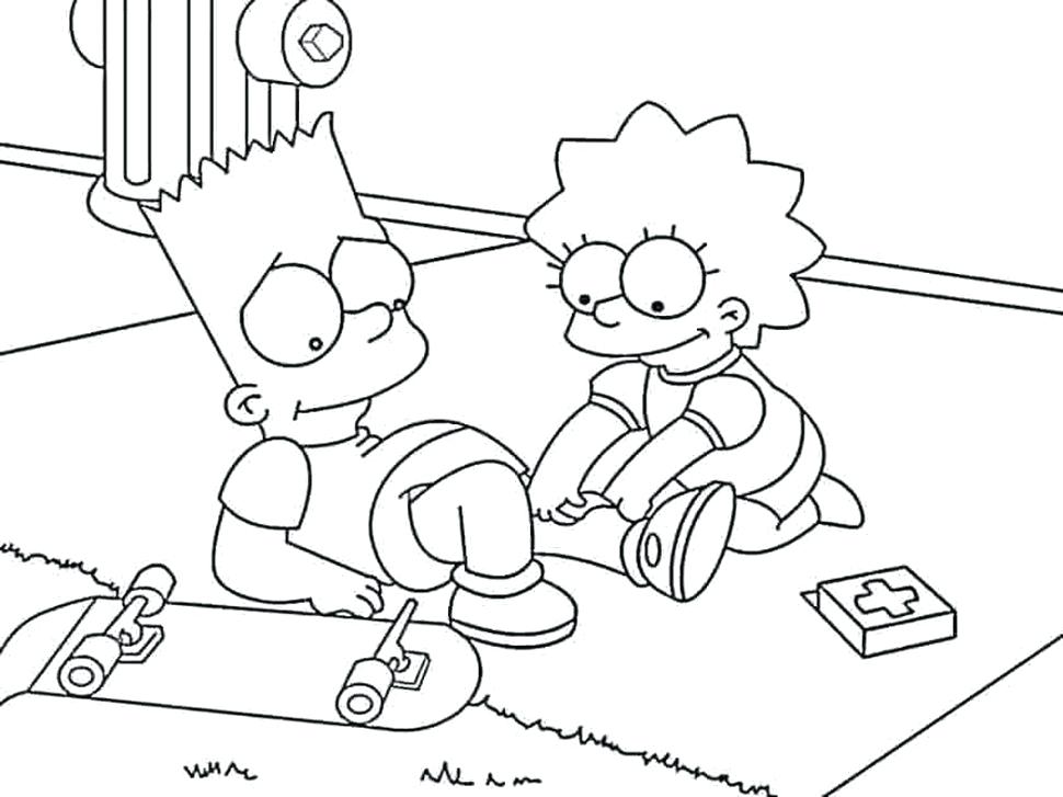 Coloring Pages Simpsons Coloring Page Book Homer Assault Weapons 970x727 Coloring Pages Simpsons Coloring Page Book Homer Assault Weapons