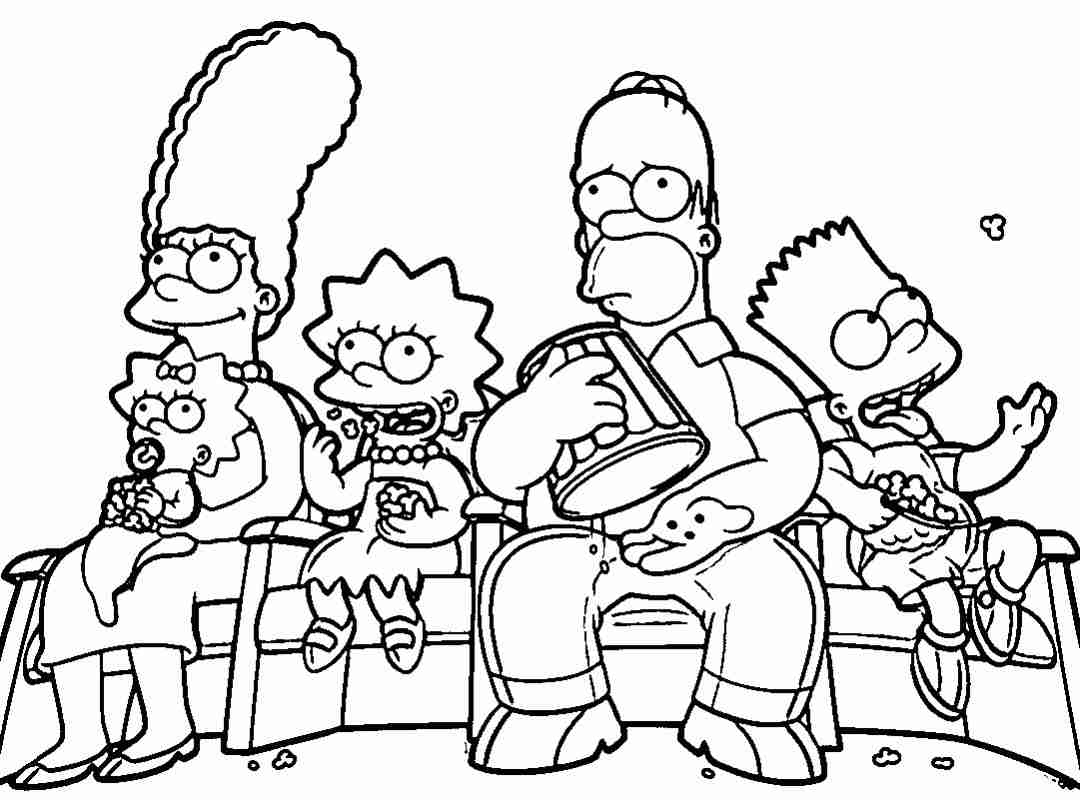 1080x800 Lisa Simpson Coloring Pages