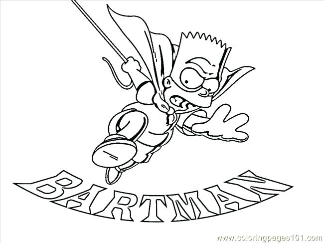 650x487 Awesome Printable Simpsons Coloring Pages Contemporary Style