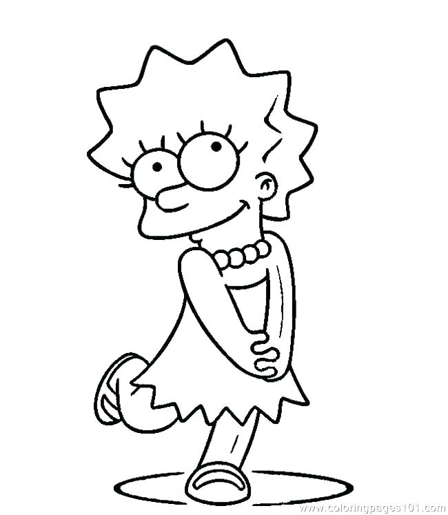 650x747 Simpsons Coloring Pages Homer Coloring Pages Free Homer Coloring