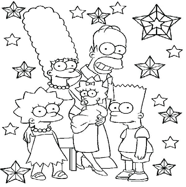 600x602 The Simpsons Coloring Pages Coloring Pages Of The Coloring Pages