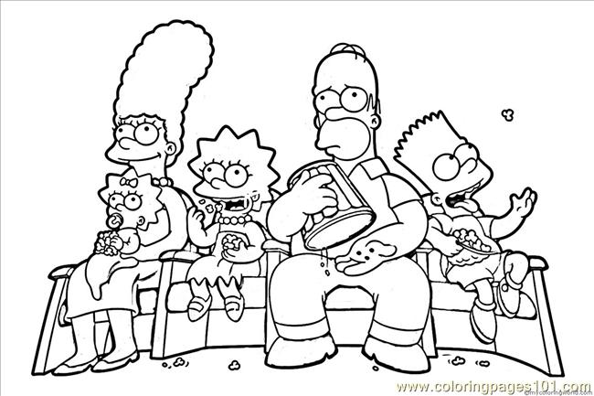 650x433 Simpsons Coloring Pages To Print Out The Simpsons Colouring Pages