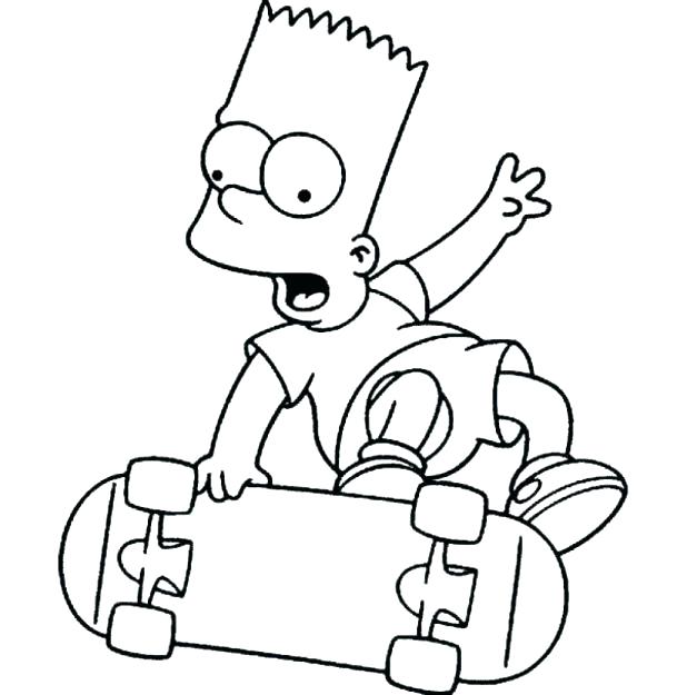 618x625 Coloring Pages Simpsons Homer Coloring Pages Printable The