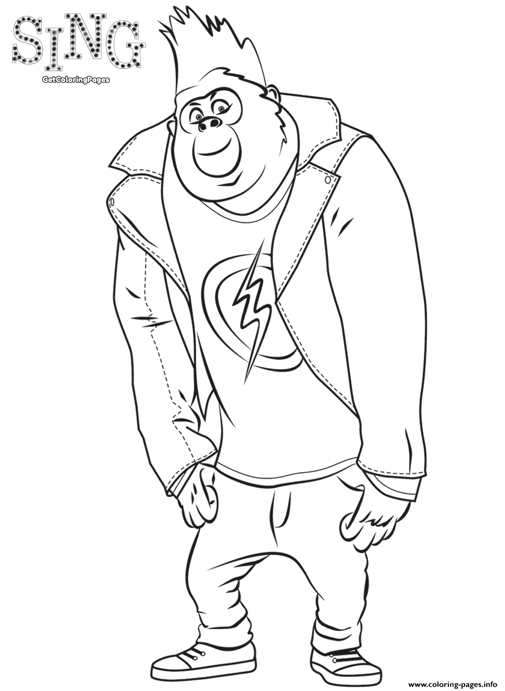 1024x1400 Print Sing Exclusive Coloring Coloring Pages Projects To Try