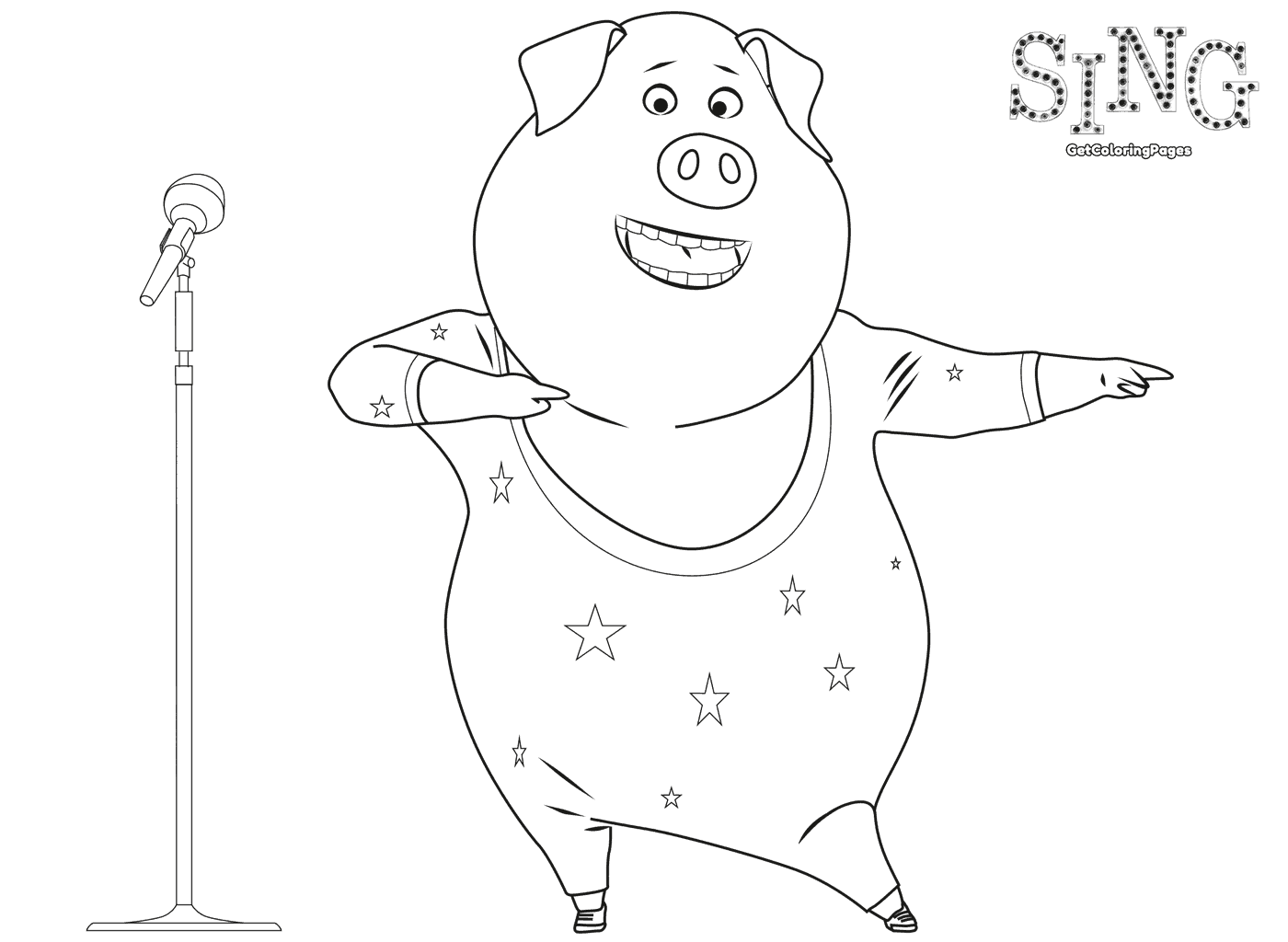 1400x1024 Singer Coloring Pages Top 30 Sing Movie Arilitv Singer Singer
