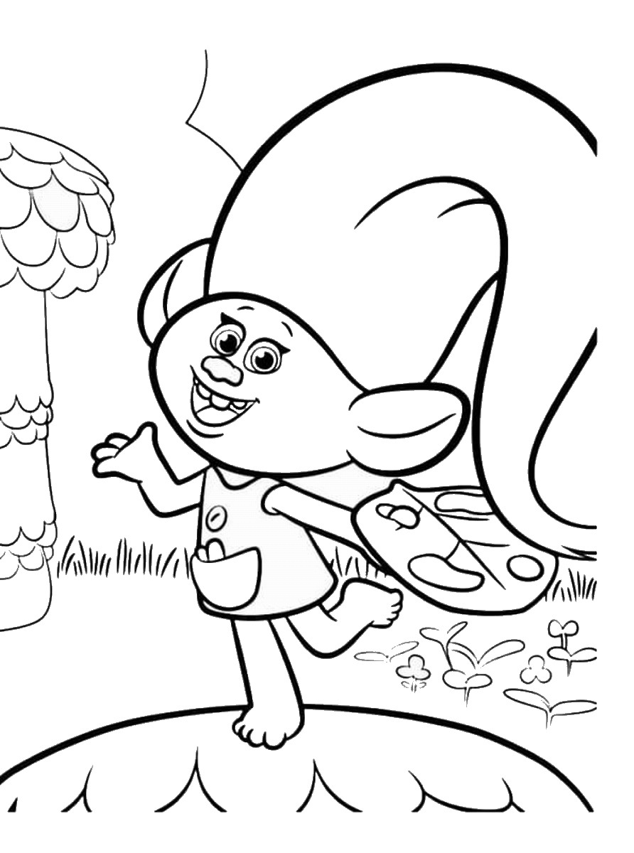 Trolls Holiday Movie Coloring Pages 892x1200 Trolls Holiday Movie Coloring Pages