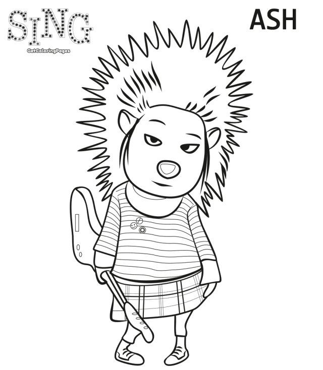 640x734 Top 10 Sing Movie Coloring Pages Sing Movie, Movie And Birthdays