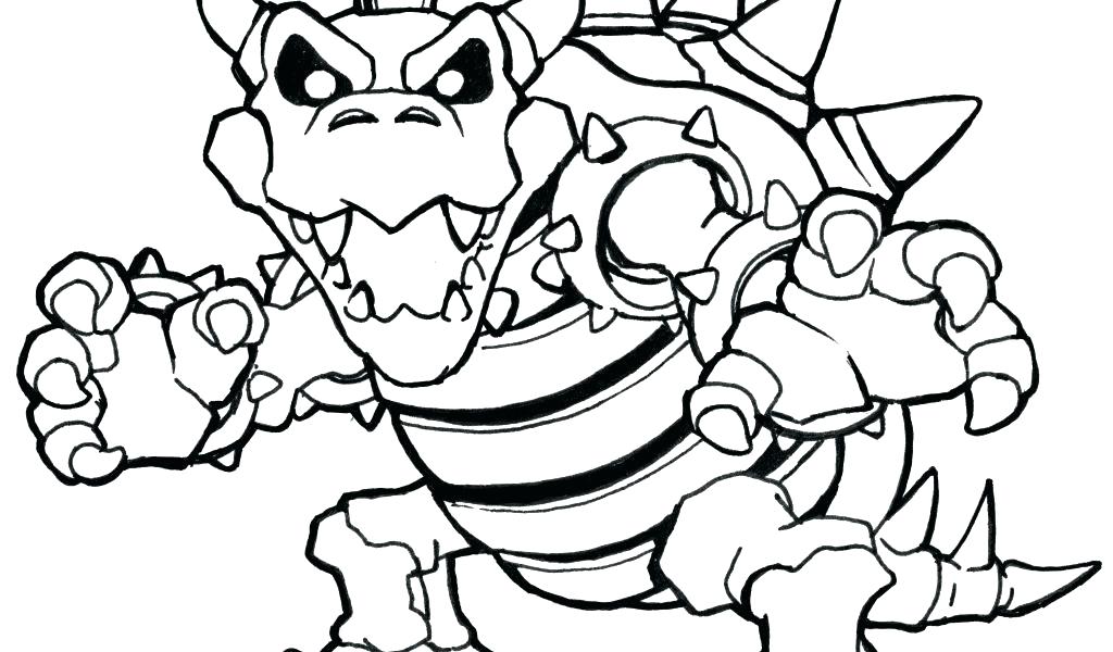 1024x600 Coloring Dry Bowser Coloring Pages