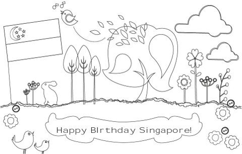 480x305 Singapore Coloring Pages Happy Willow Loves Singapore National Day
