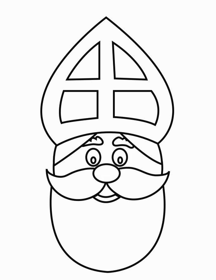 692x896 St. Nicholas Coloring Page