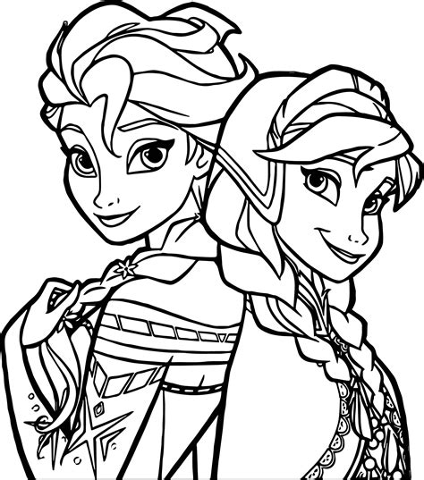 474x537 Coloring Page Frozen Sister