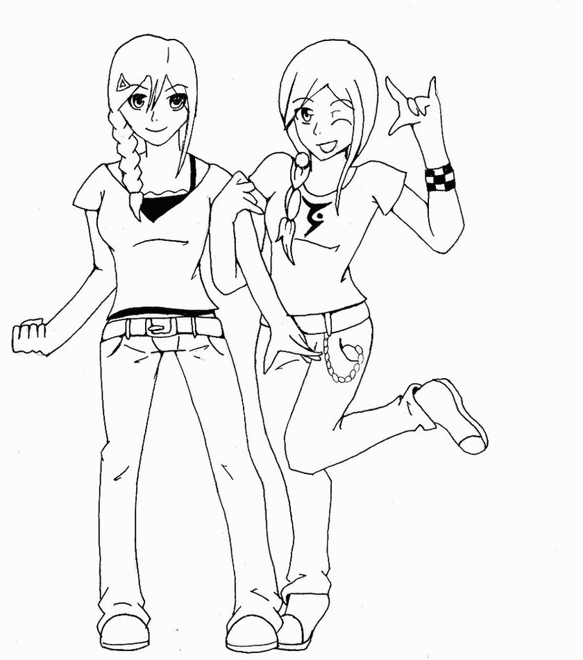 840x951 Coloring Pages For Girls Sisters Just Colorings