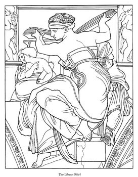 Michelangelo's Sistine Chapel Coloring Book Activity Pack 273x350 Michelangelo's Sistine Chapel Coloring Book Activity Pack