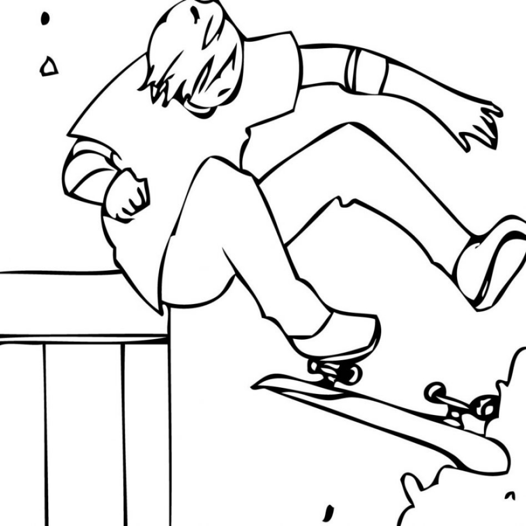 Skateboard Coloring Pages With Wallpaper High Resolution Intended 1024x1024 Skateboard Coloring Pages With Wallpaper High Resolution Intended
