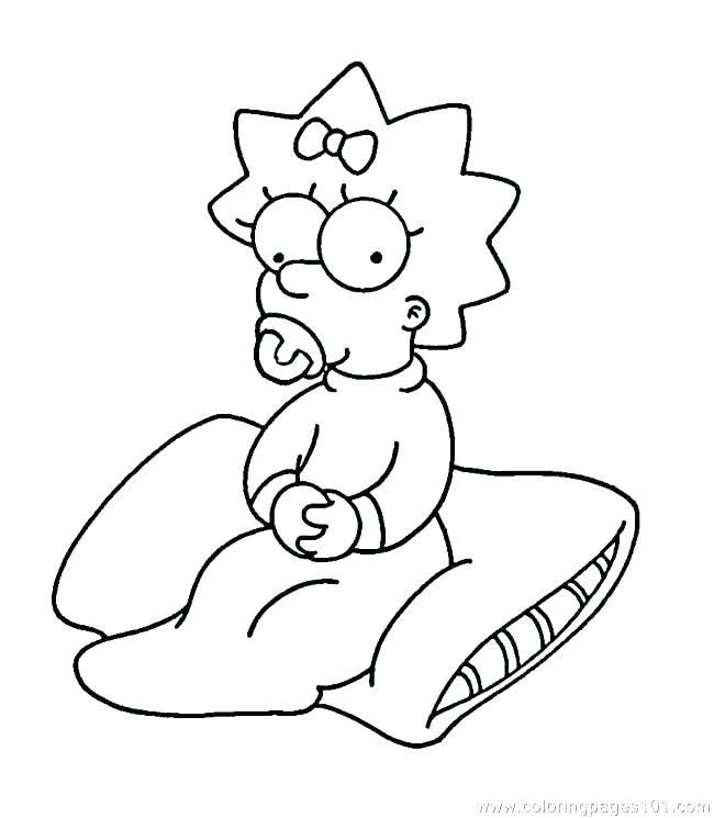 Bart Simpson Skateboard Coloring Pages Free On Art 2 650x745 Bart Simpson Skateboard Coloring Pages Free On Art 2