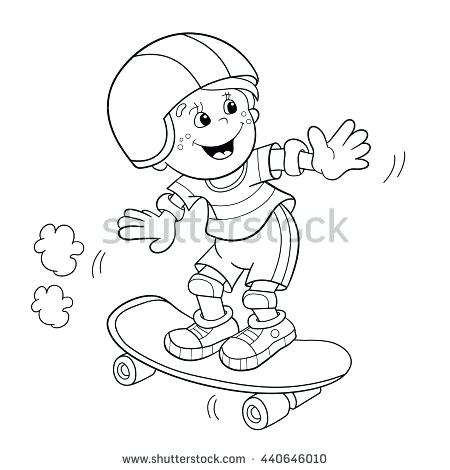Coloring Page Outline Cartoon Boy On Stock Vector Boy Outline 450x470 Coloring Page Outline Cartoon Boy On Stock Vector Boy Outline