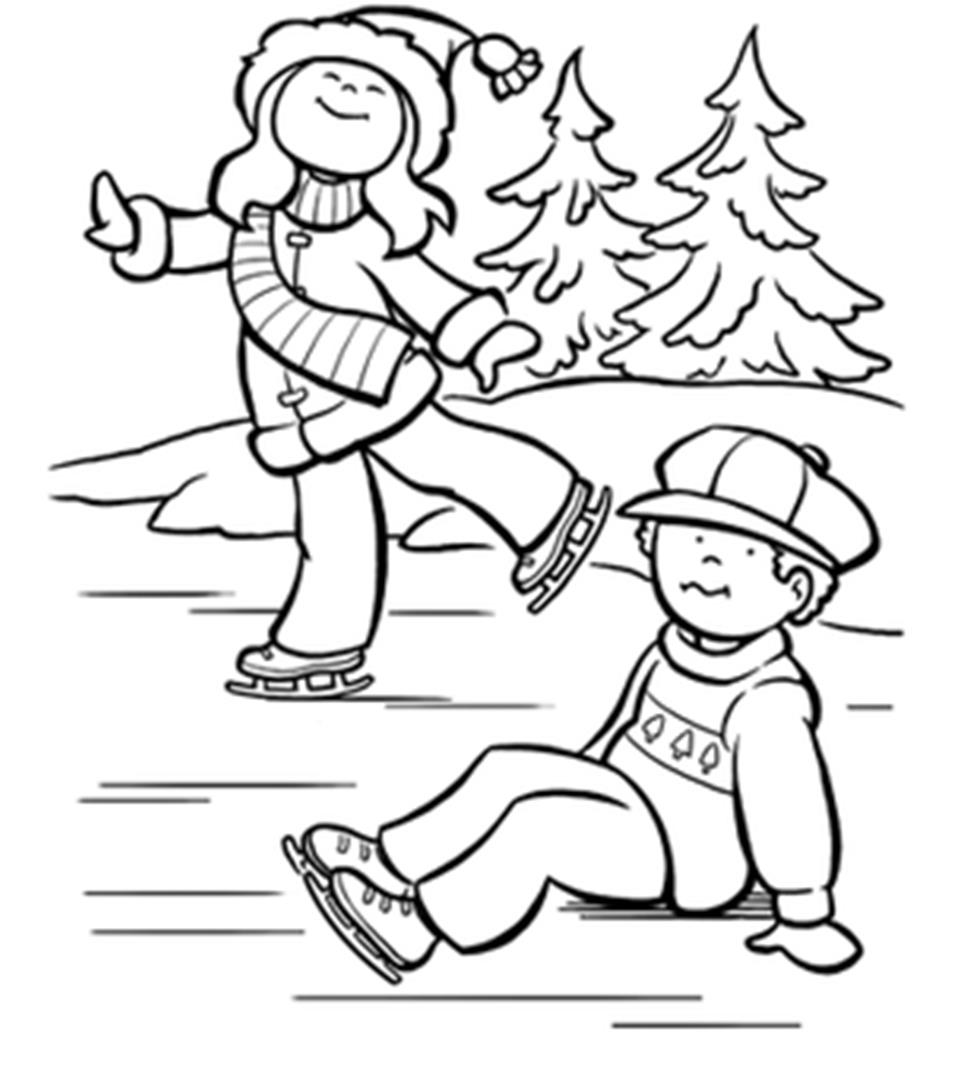 953x1089 Ice Skating Coloring Pages Just Colorings
