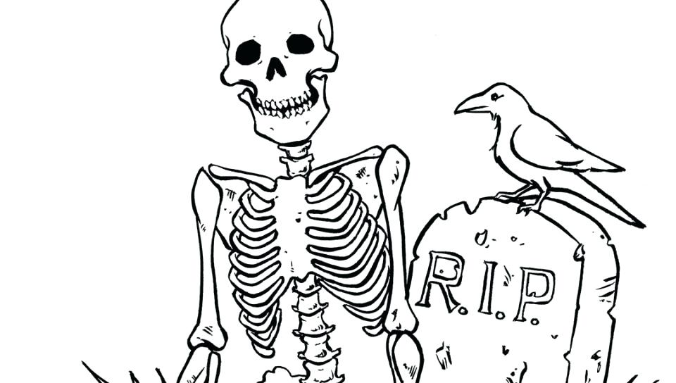 960x544 Skeleton Coloring Page Contemporary Decoration Skeleton Coloring