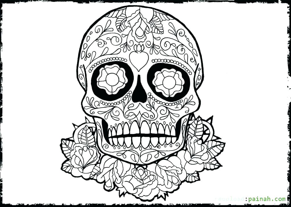 1024x728 Dia De Los Muertos Printable Coloring Pages