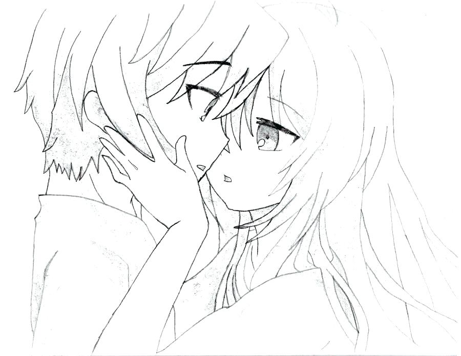 900x695 Wolf Color Pages Complete Anime Couple Coloring Pages Kids Sketch