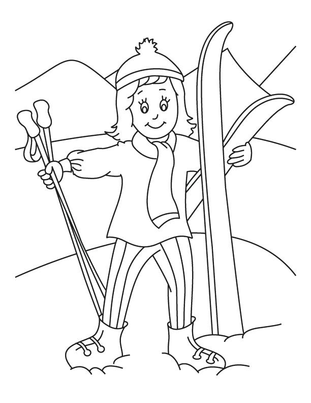 Skiing Coloring Pages Skiing Holiday Coloring Page Ski Boat 612x792 Skiing Coloring Pages Skiing Holiday Coloring Page Ski Boat