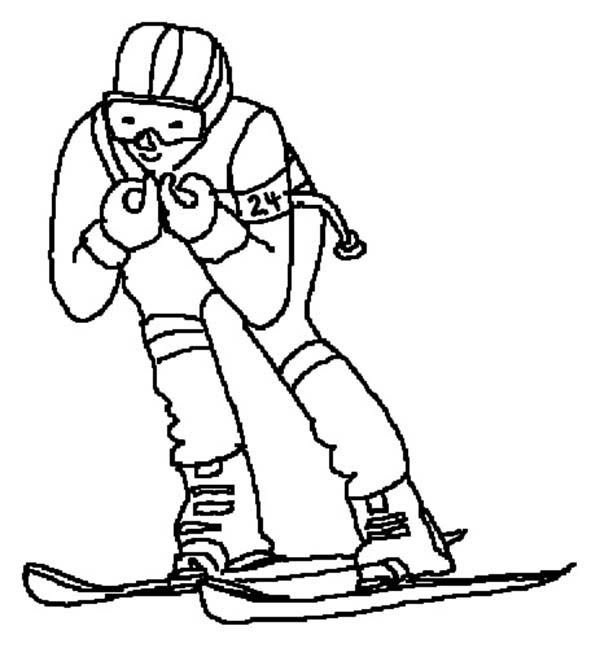 Skiing Coloring Pages Batch Coloring 600x648 Skiing Coloring Pages Batch Coloring