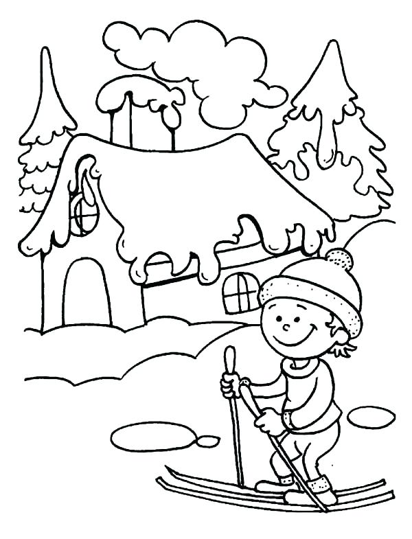 Skiing Coloring Pages 600x785 Skiing Coloring Pages