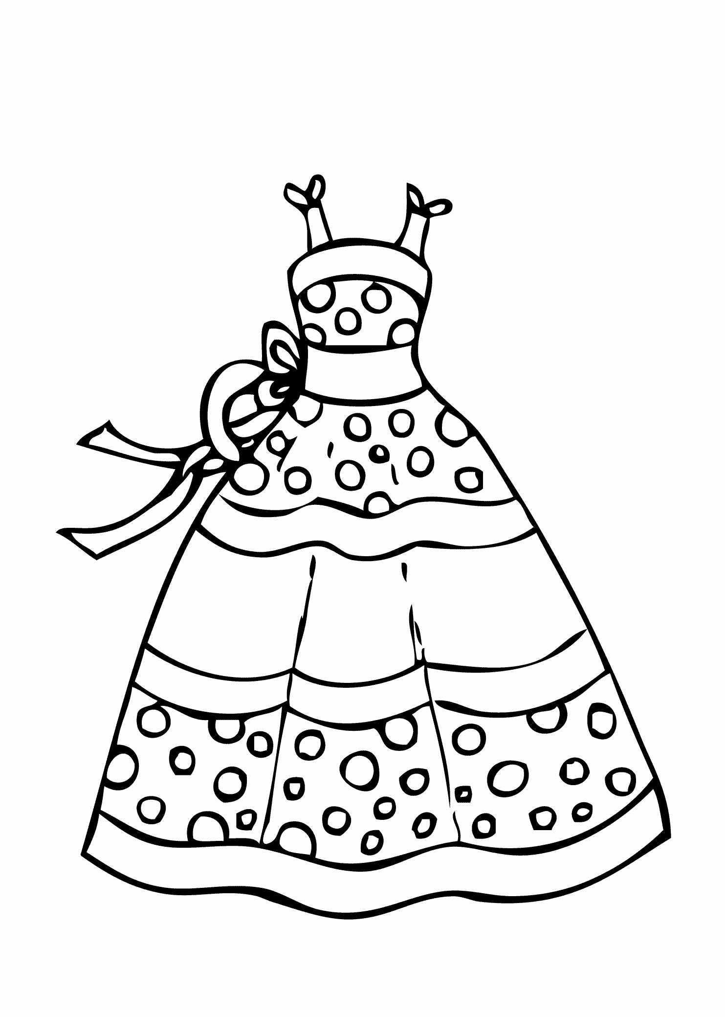 Skirt Coloring Pages at GetColorings.com | Free printable 
