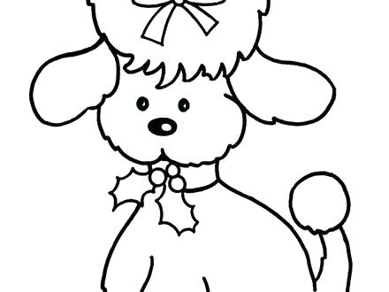 440x330 Poodle Coloring Page Poodle Skirt Coloring Page Poodle Dog