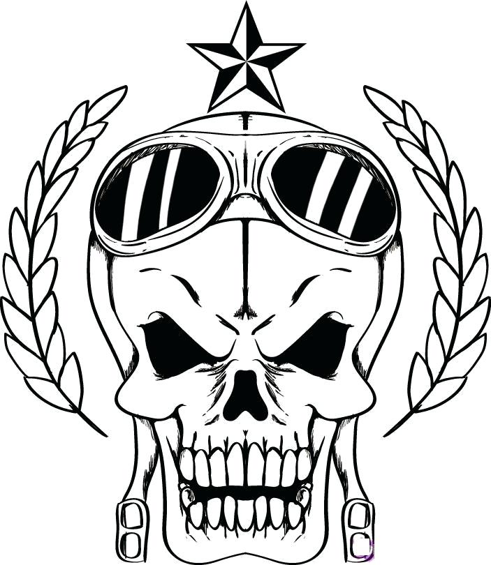 Coloring Pages Skulls Skull With Bones Coloring Pages Pirate Skull 703x810 Coloring Pages Skulls Skull With Bones Coloring Pages Pirate Skull