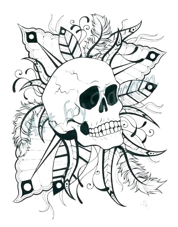570x725 Sugar Skull Coloring Pages Skull Printable Coloring Pages As Well