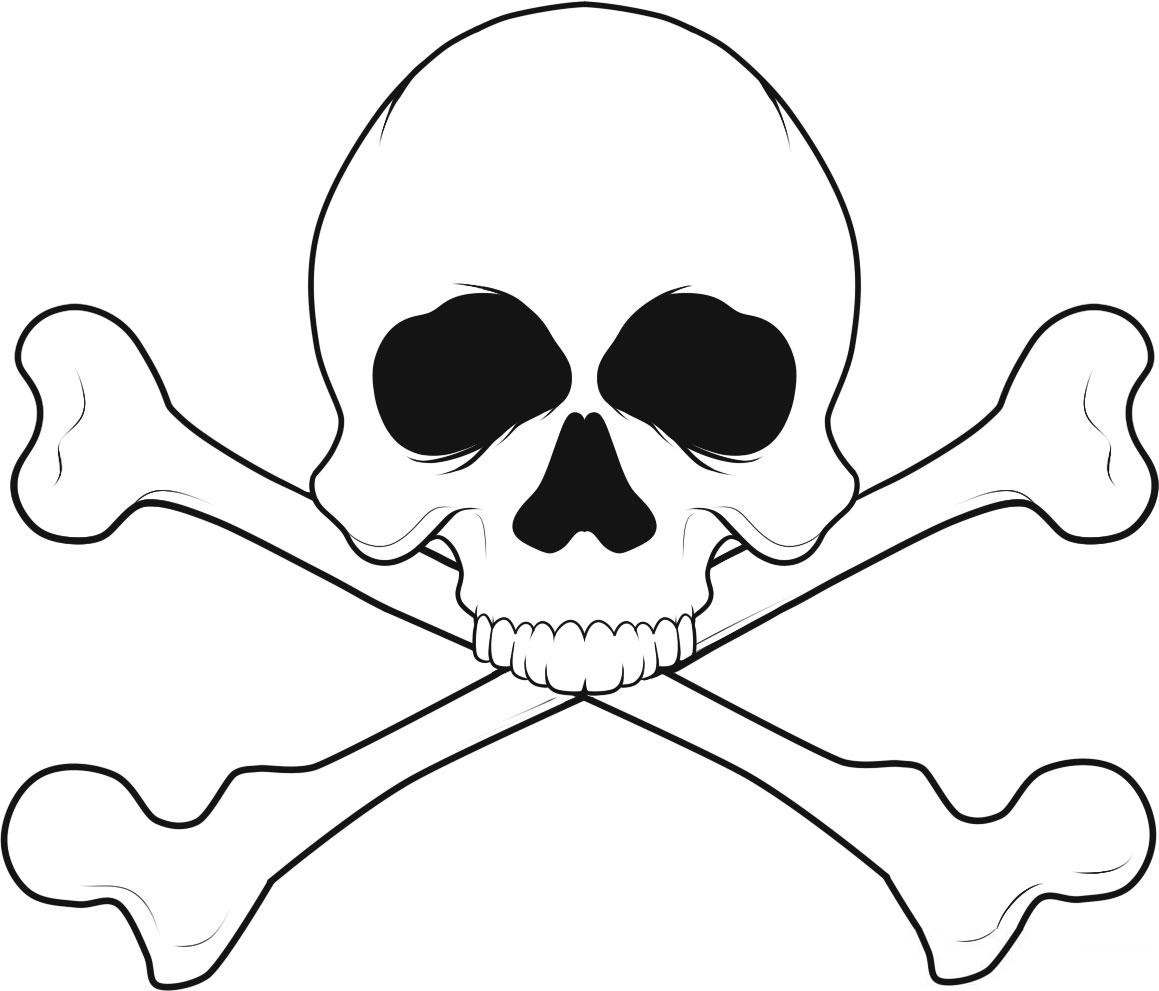 1159x991 Free Printable Skull Coloring Pages For Kids, Skull Head Coloring