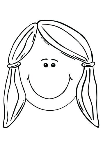 354x500 Head Coloring Page Coloring Page Girls Face Skull Head Coloring
