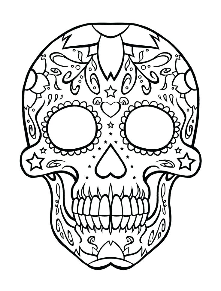 736x969 Skeleton Head Coloring Pages Skeleton Coloring Page Murs France