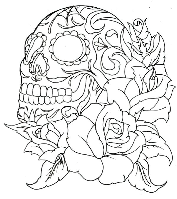600x677 Coloring Pages Roses Hearts And Roses Coloring Pages Coloring