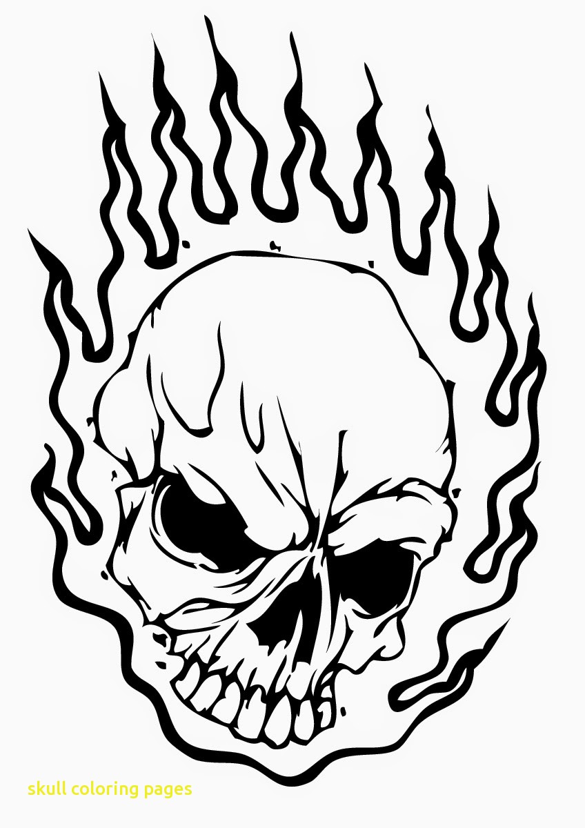 Skull Coloring Pages With Skull Coloring Pages On Fire 848x1200 Skull Coloring Pages With Skull Coloring Pages On Fire