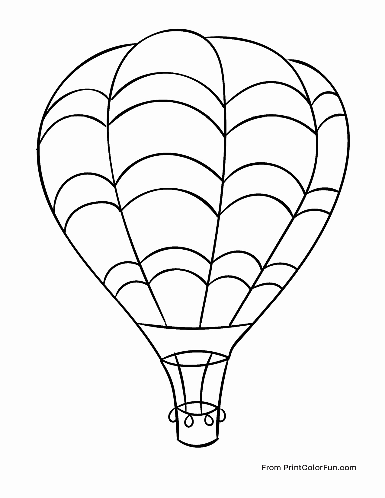 Hot Air Balloon Coloring Page New Huge Hot Air Balloon Flying 1275x1650 Hot Air Balloon Coloring Page New Huge Hot Air Balloon Flying