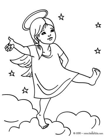 Christmas Angels Coloring Pages 364x470 Christmas Angels Coloring Pages