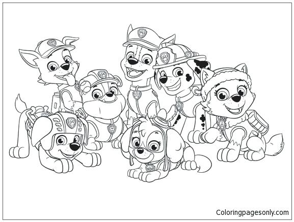 Skye Paw Patrol Coloring Pages at GetColorings.com | Free printable