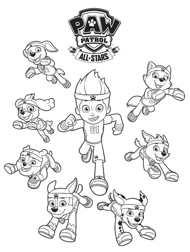 624x829 Free Paw Patrol Coloring Pages