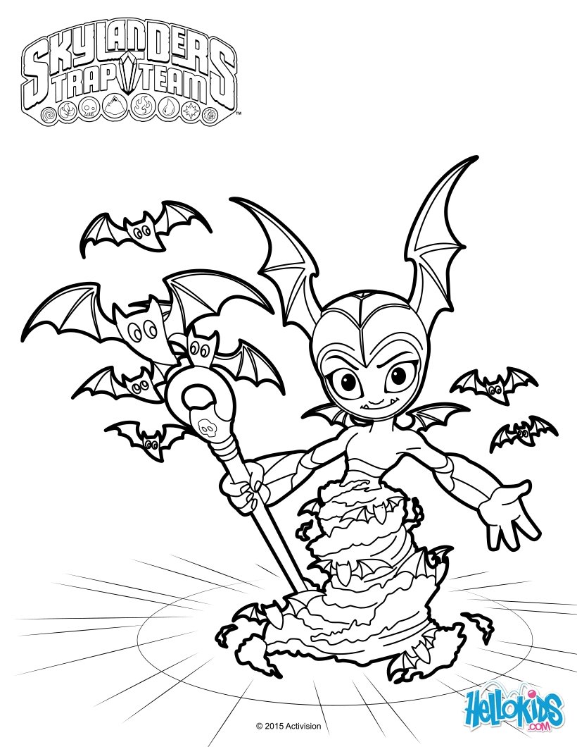 820x1060 Skill Skylanders Swap Force Coloring Pages Stink Bomb Color Online