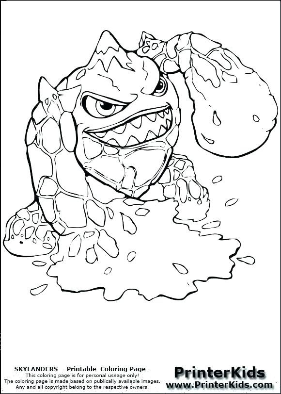 Free Skylander Coloring Pages 580x812 Free Skylander Coloring Pages