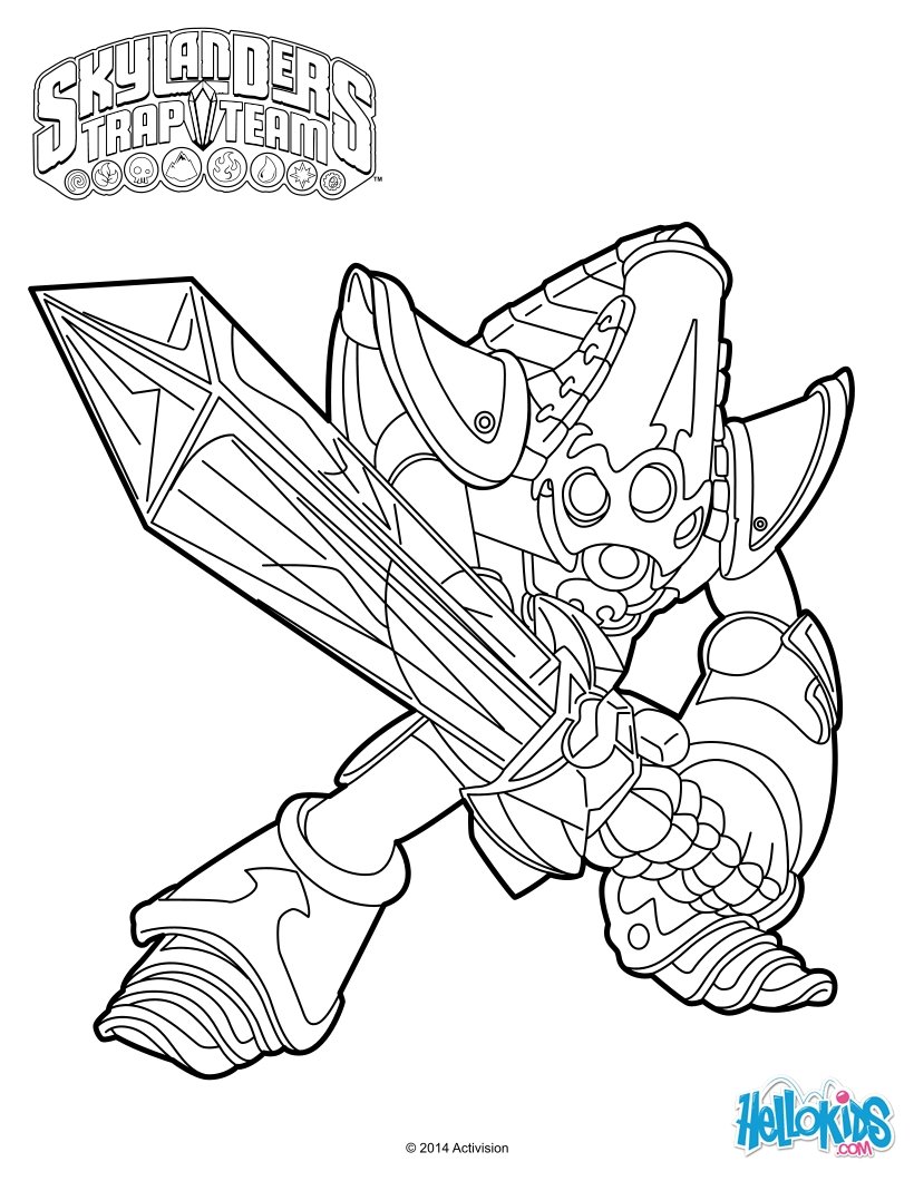 Coloriage Skylanders Trap Team Striking Coloring Pages 820x1060 Coloriage Skylanders Trap Team Striking Coloring Pages