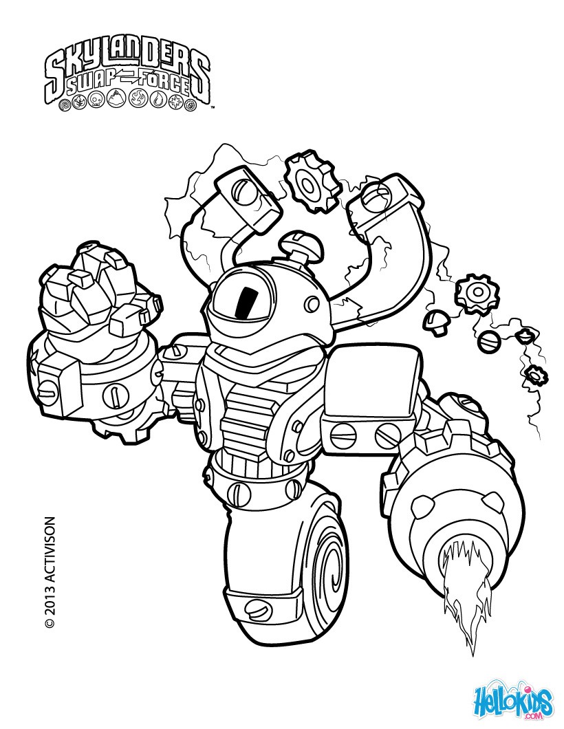 Free Printable Skylanders Swap Force Here, Magna Charge Coloring 820x1060 Free Printable Skylanders Swap Force Here, Magna Charge Coloring
