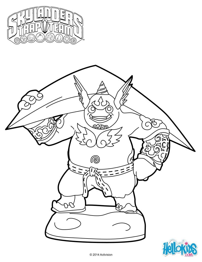 Gusto Coloring Page From Skylanders Trap Team. More Video Games 820x1060 Gusto Coloring Page From Skylanders Trap Team. More Video Games